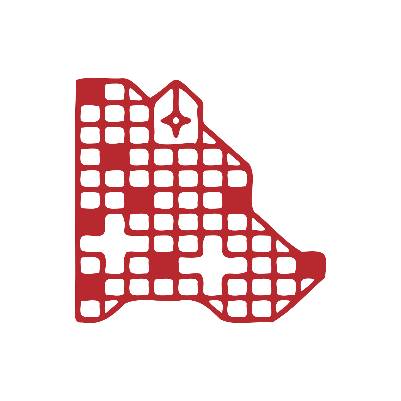 Yhteiskunnalliselle keskustelijalle Tuomo Kondielle suunniteltu logo pohjaa karjalaiseen käsityöperinteeseen.